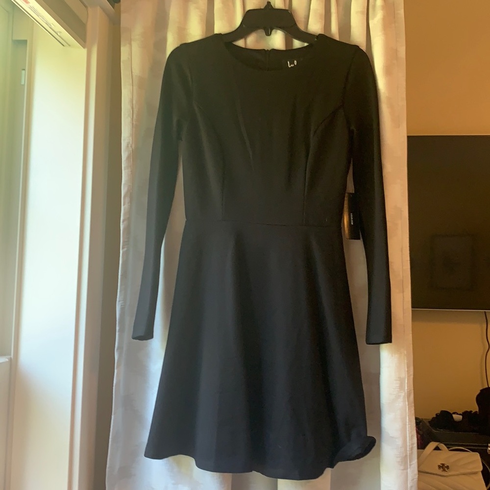 Long sleeve black lulu dress